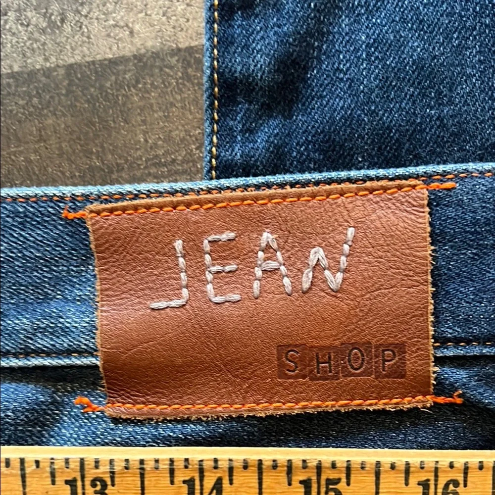 Jean shop Cotton Blue Straight-Leg Jeans with‎ Vintage Fading